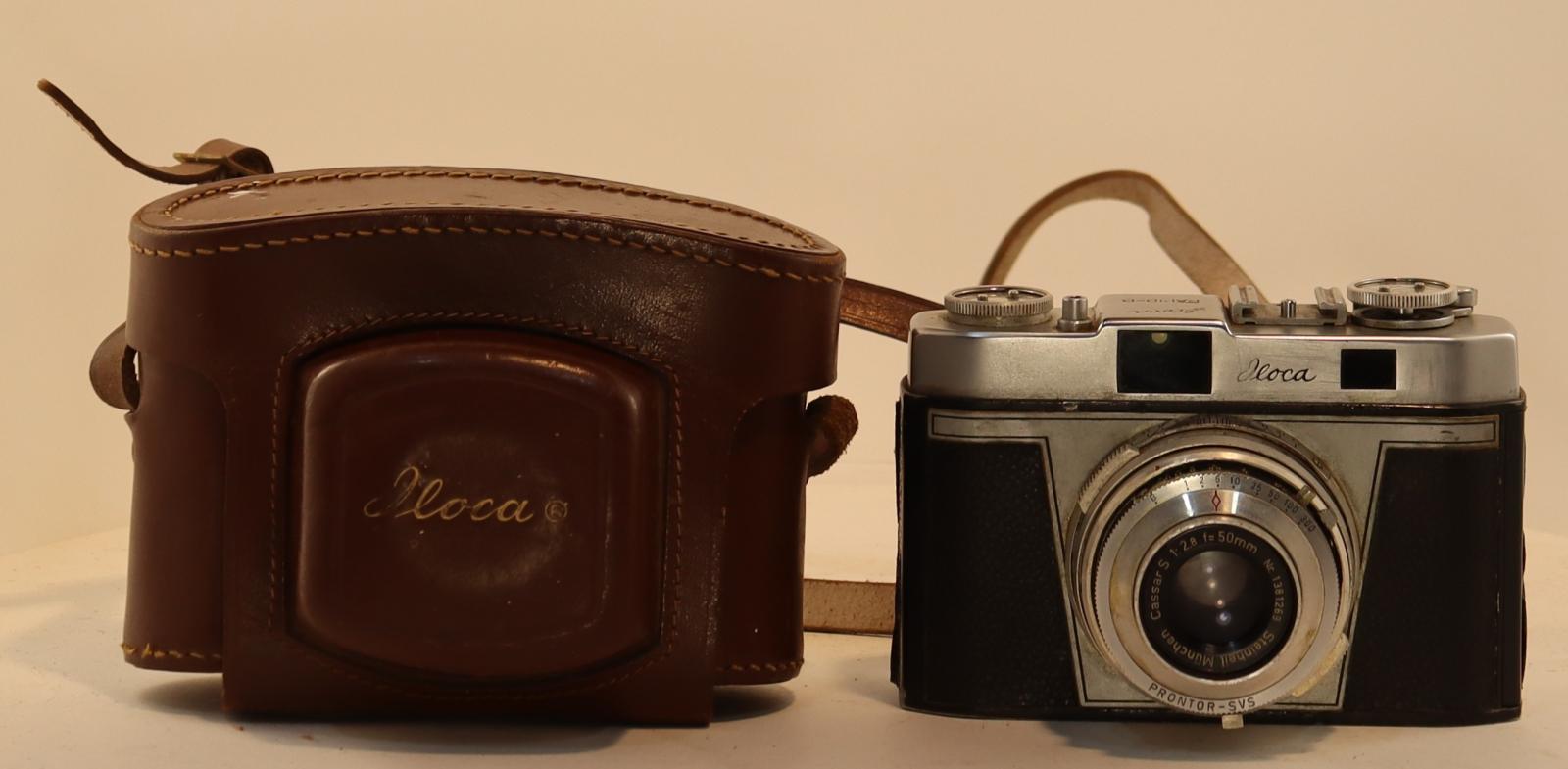 View of Iloca Rapid-B Camera and Case
