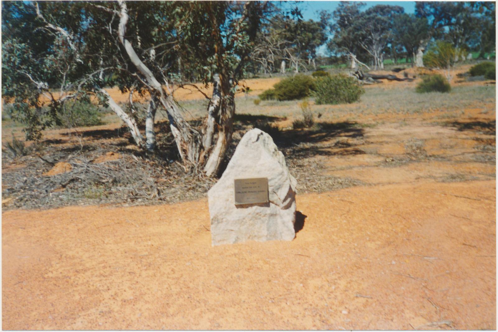 Badgebup School Site Plaque