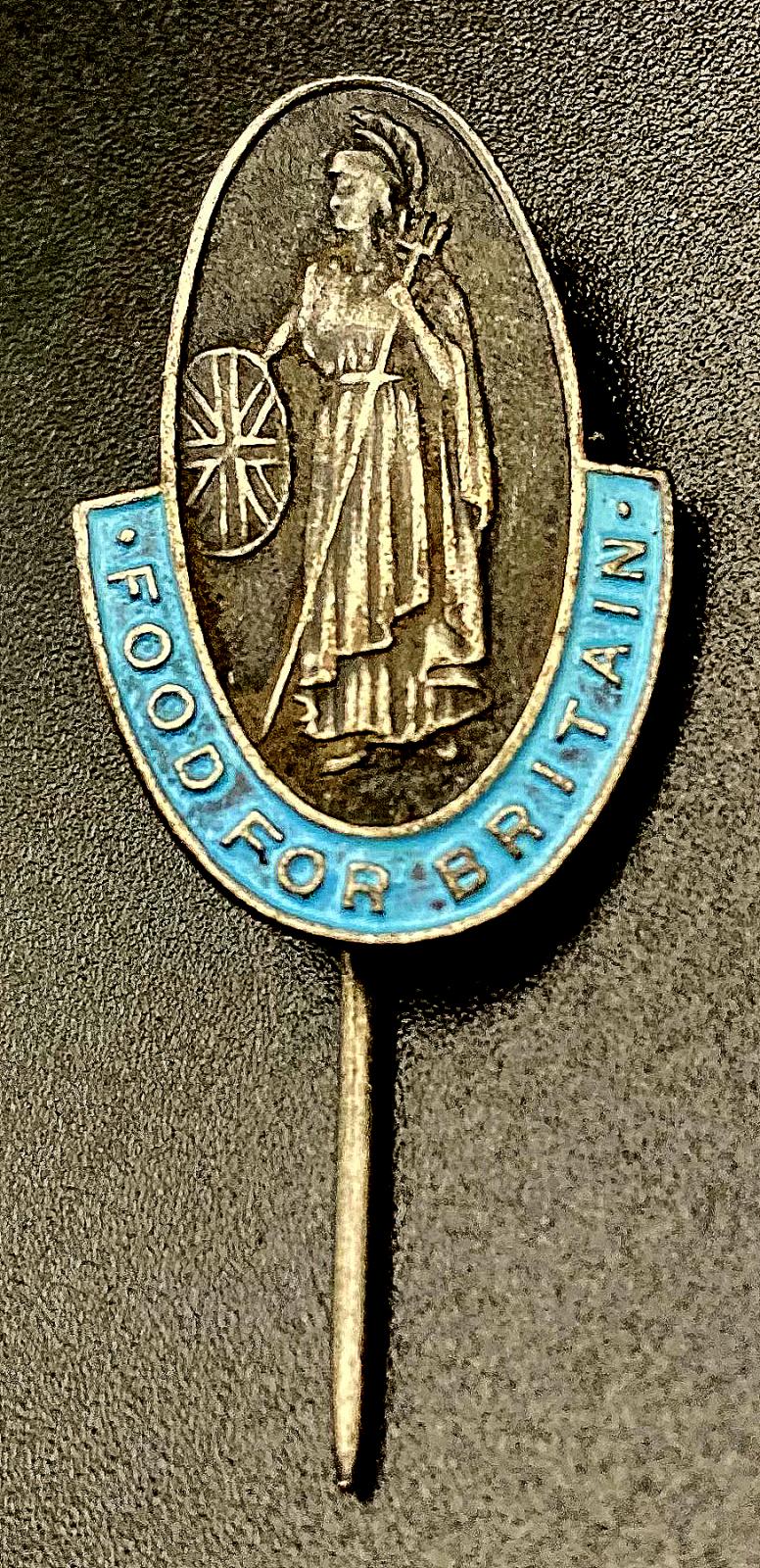 Food for Britain metal and enamel fundraising pin