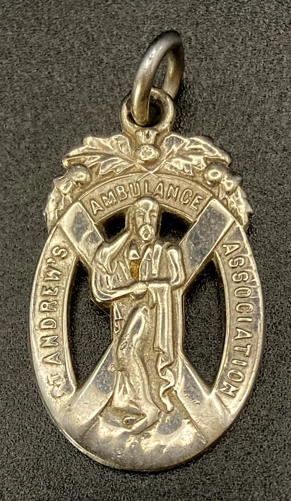 St. Andrew's Ambulance Association medal pendant