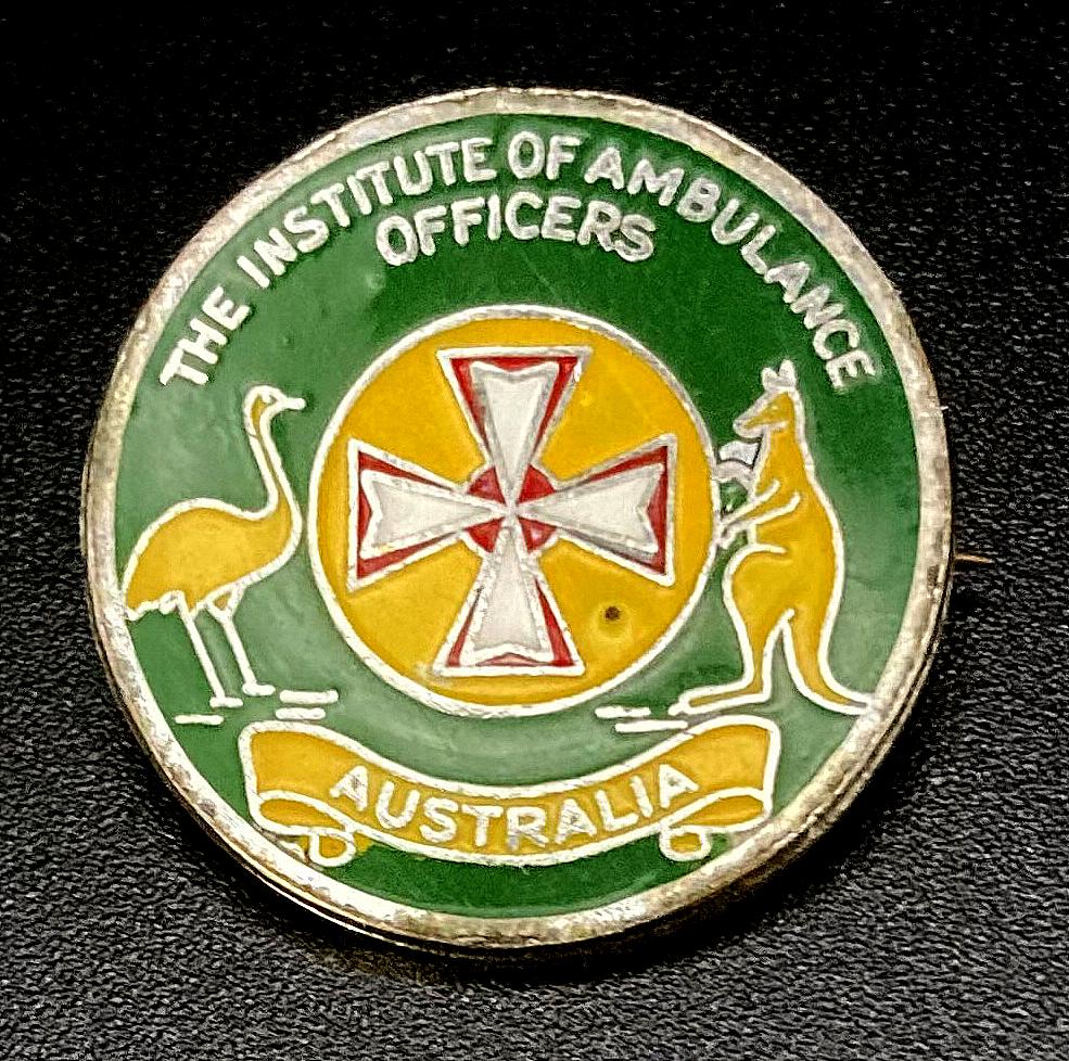 The Institute of Ambulance Officers Australia enamel badge