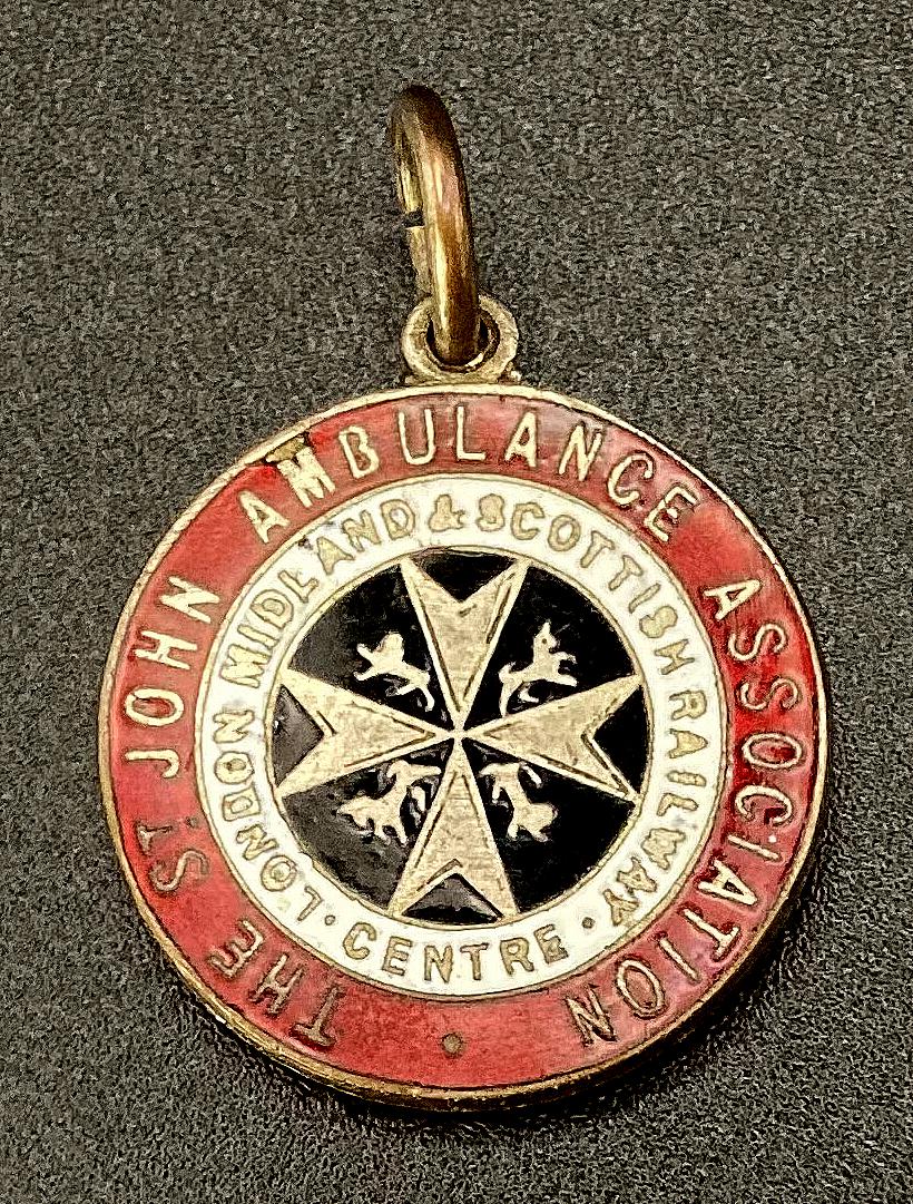 The St. John Ambulance Association London Midland & Scottish Railway Centre badge