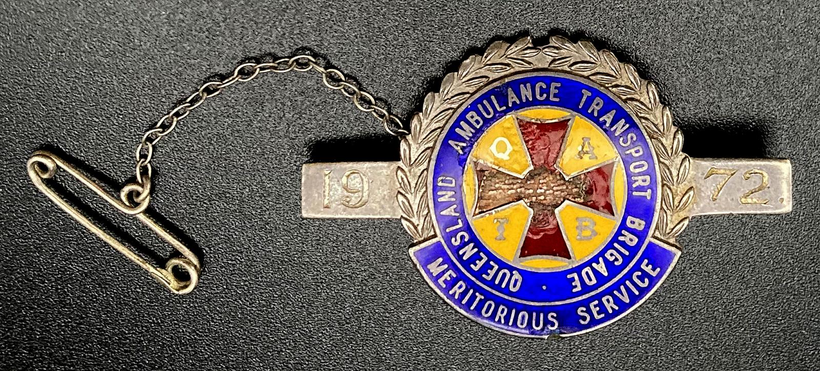 Queensland Ambulance Transport Brigade meritorious service badge