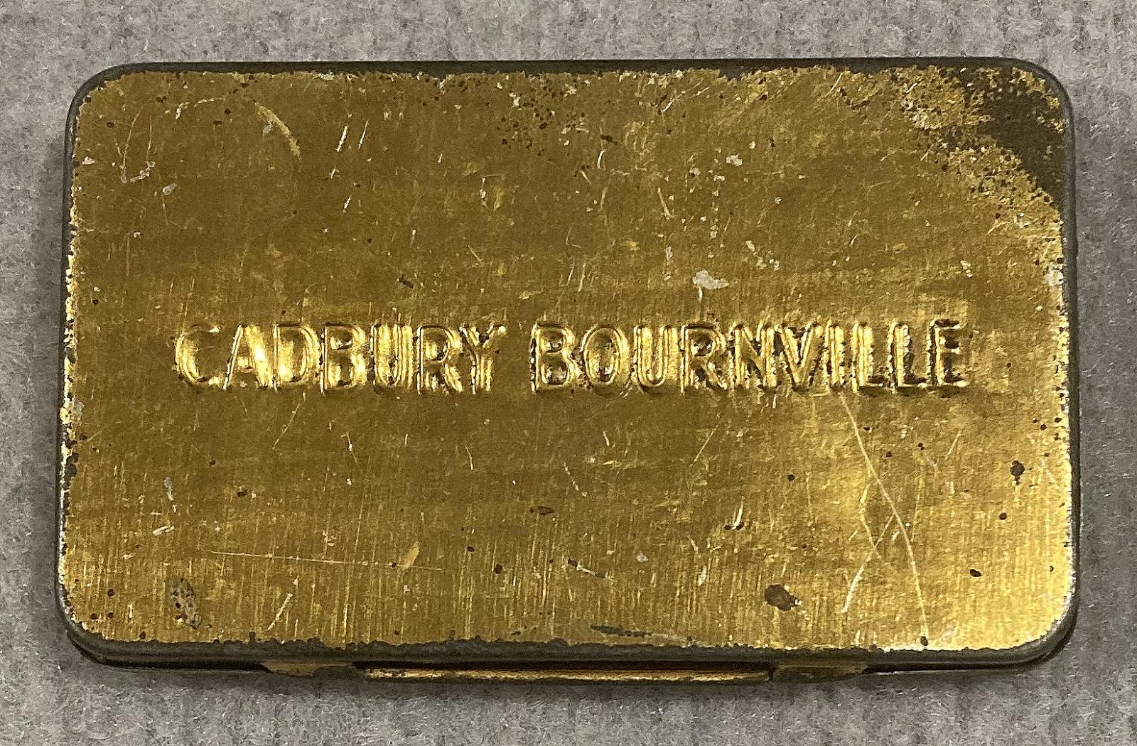 Underside of souvenir chocolate tin - Coronation of King George V and Queen Mary (1911)