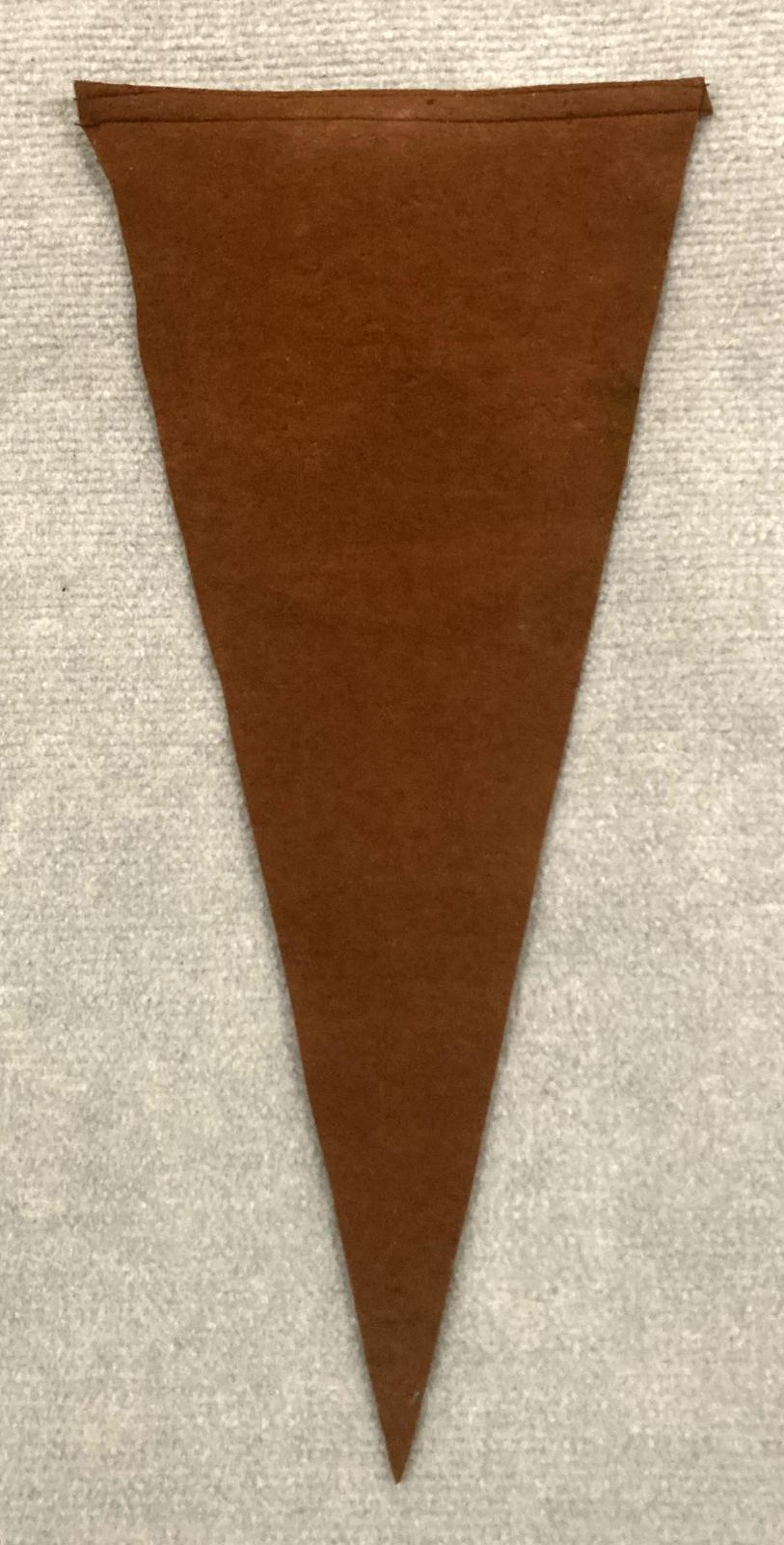 Reverse of souvenir felt naval pennant - HMNZS Achilles