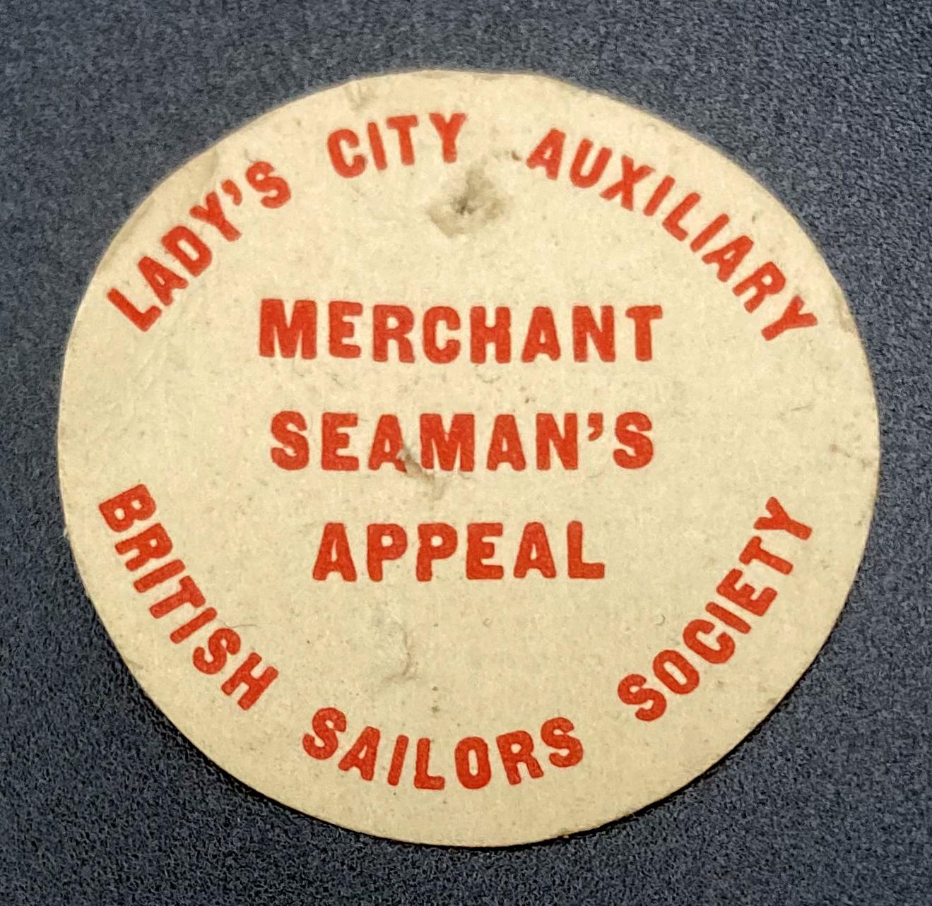 British Sailors' Society - Lady's City Auxiliary Merchant Seaman's Appeal
