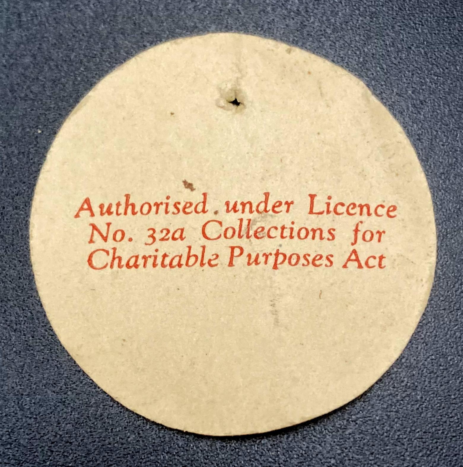 Reverse of British Sailors' Society - Lady's City Auxiliary Merchant Seaman's Appeal pin