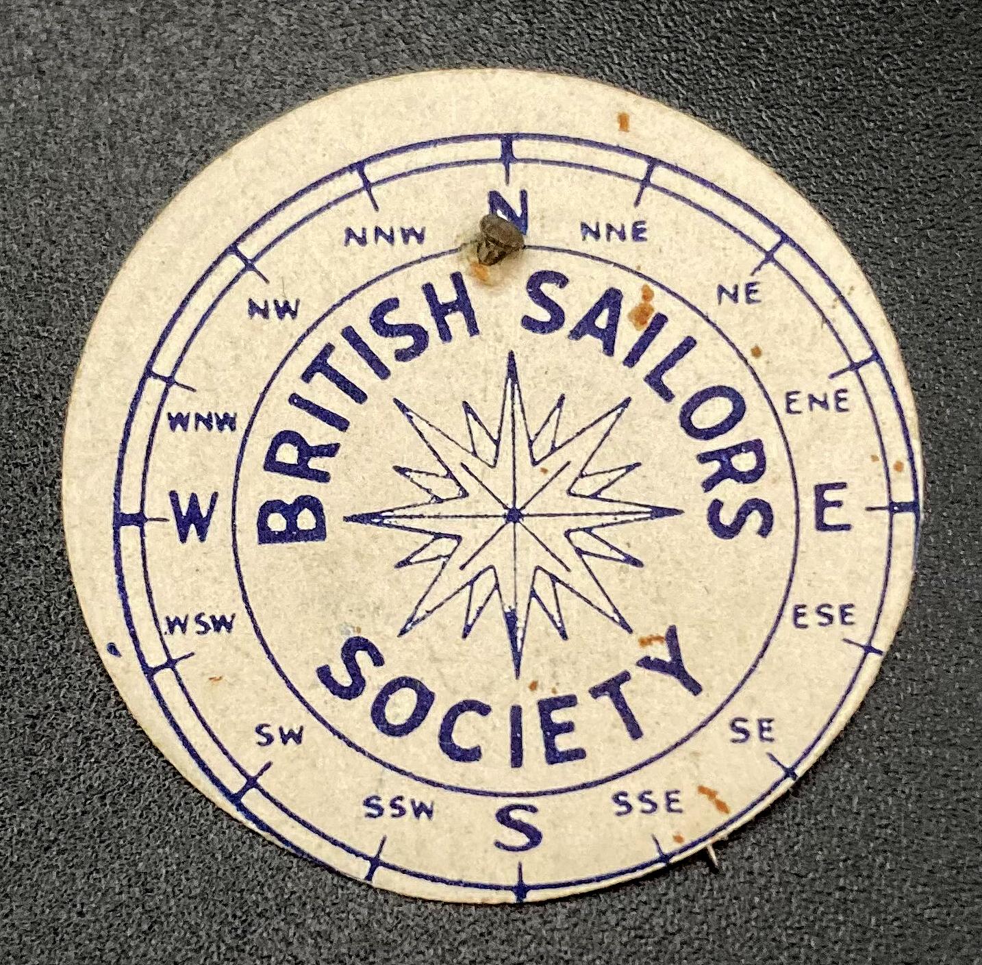 British Sailors' Society Appeal pin - compass