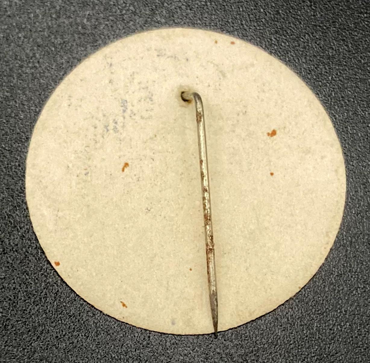 Reverse of British Sailors' Society Appeal pin - compass