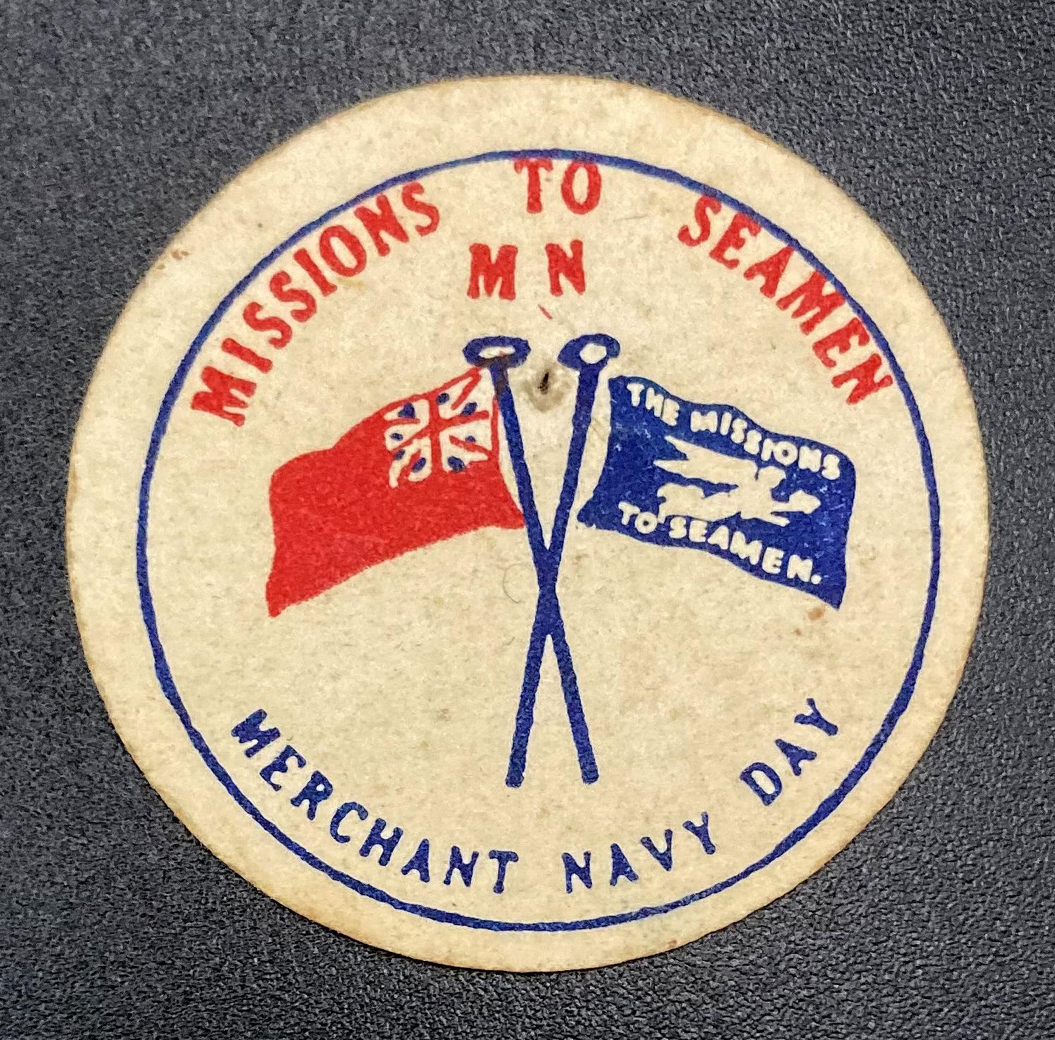 Missions to Seamen Merchant Navy Day Appeal pin - 2