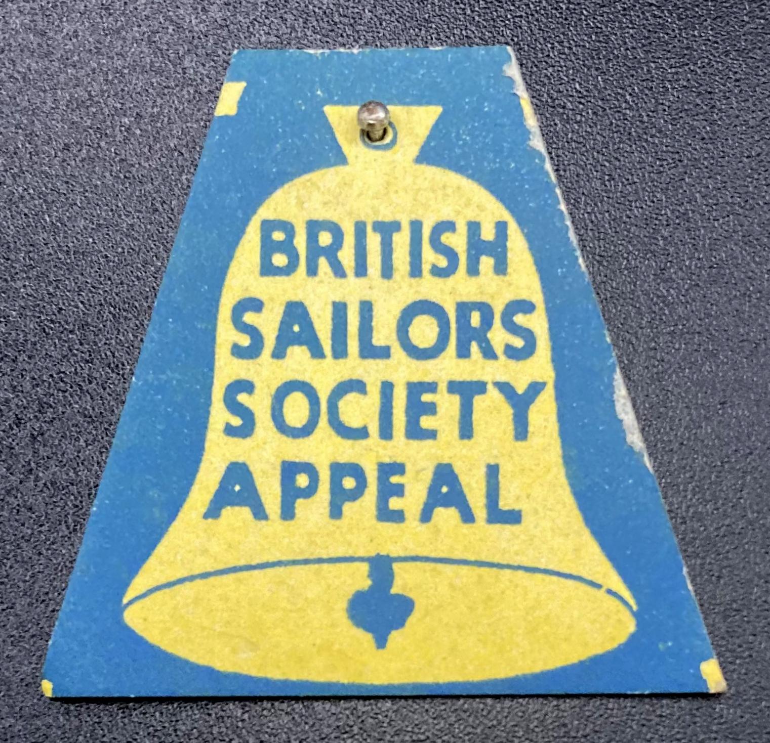 British Sailors' Society Appeal pin - bell