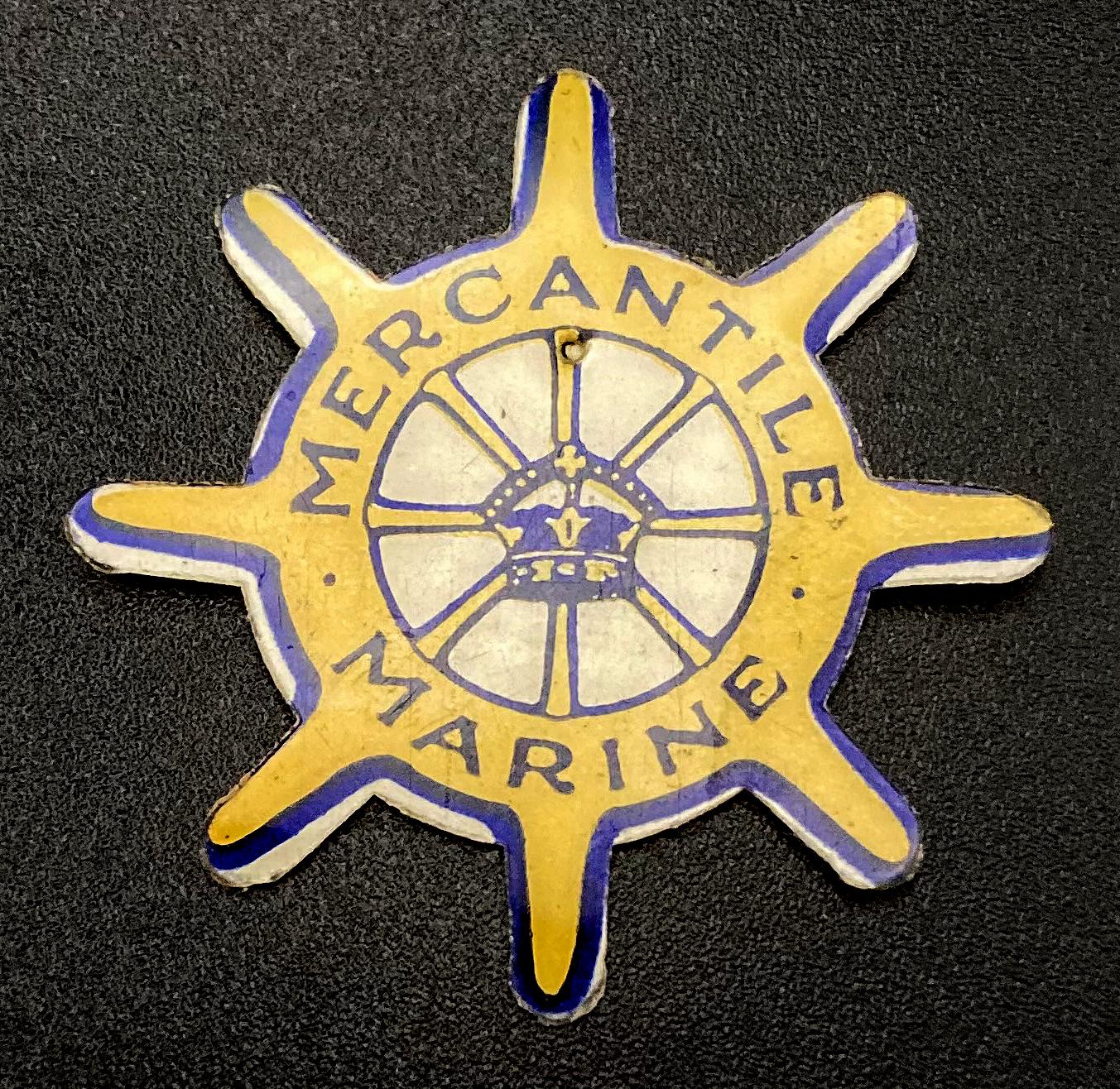 Mercantile Marine celluloid fundraising pin