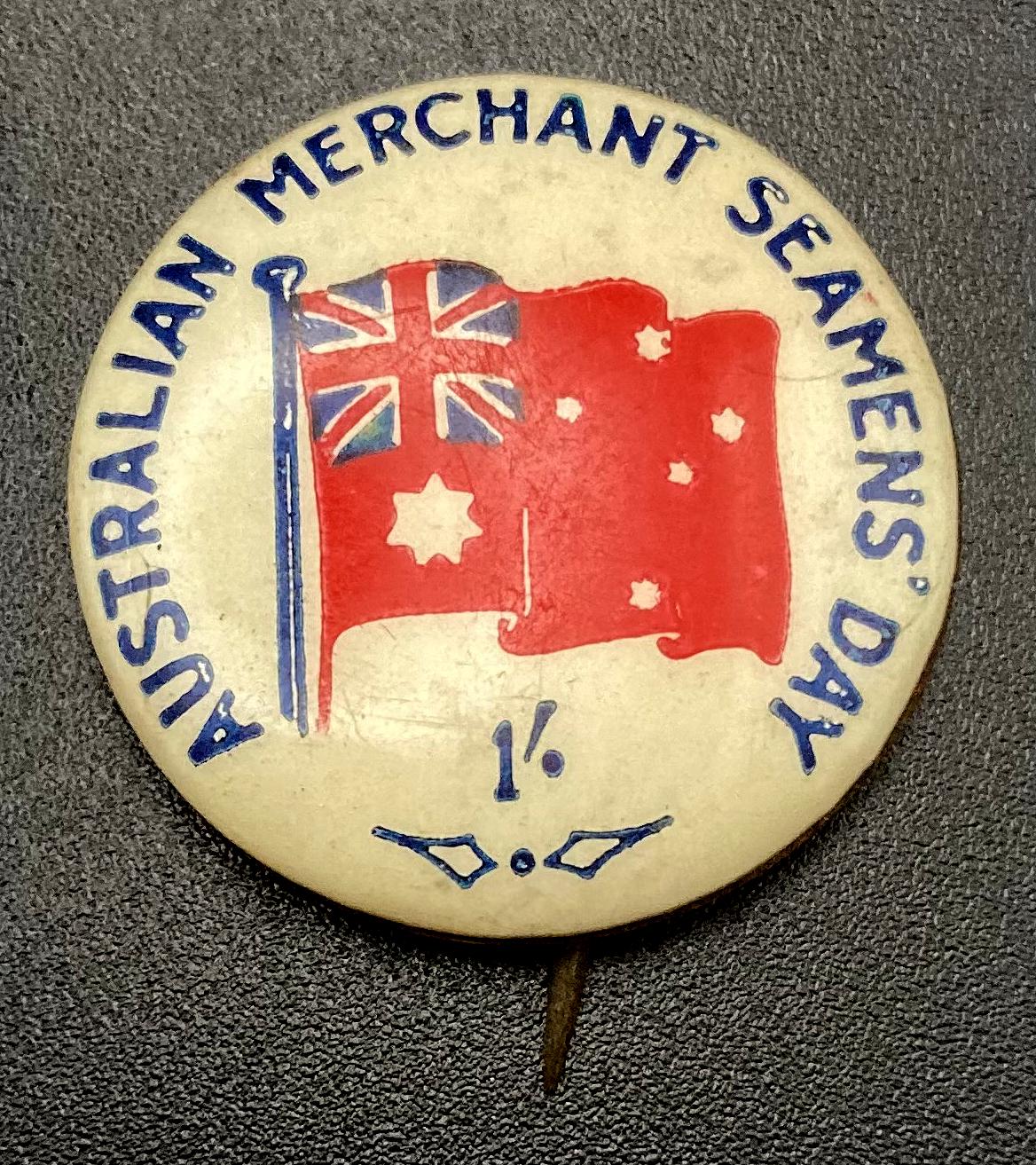 Australian Merchant Seamens' Day fundraising button