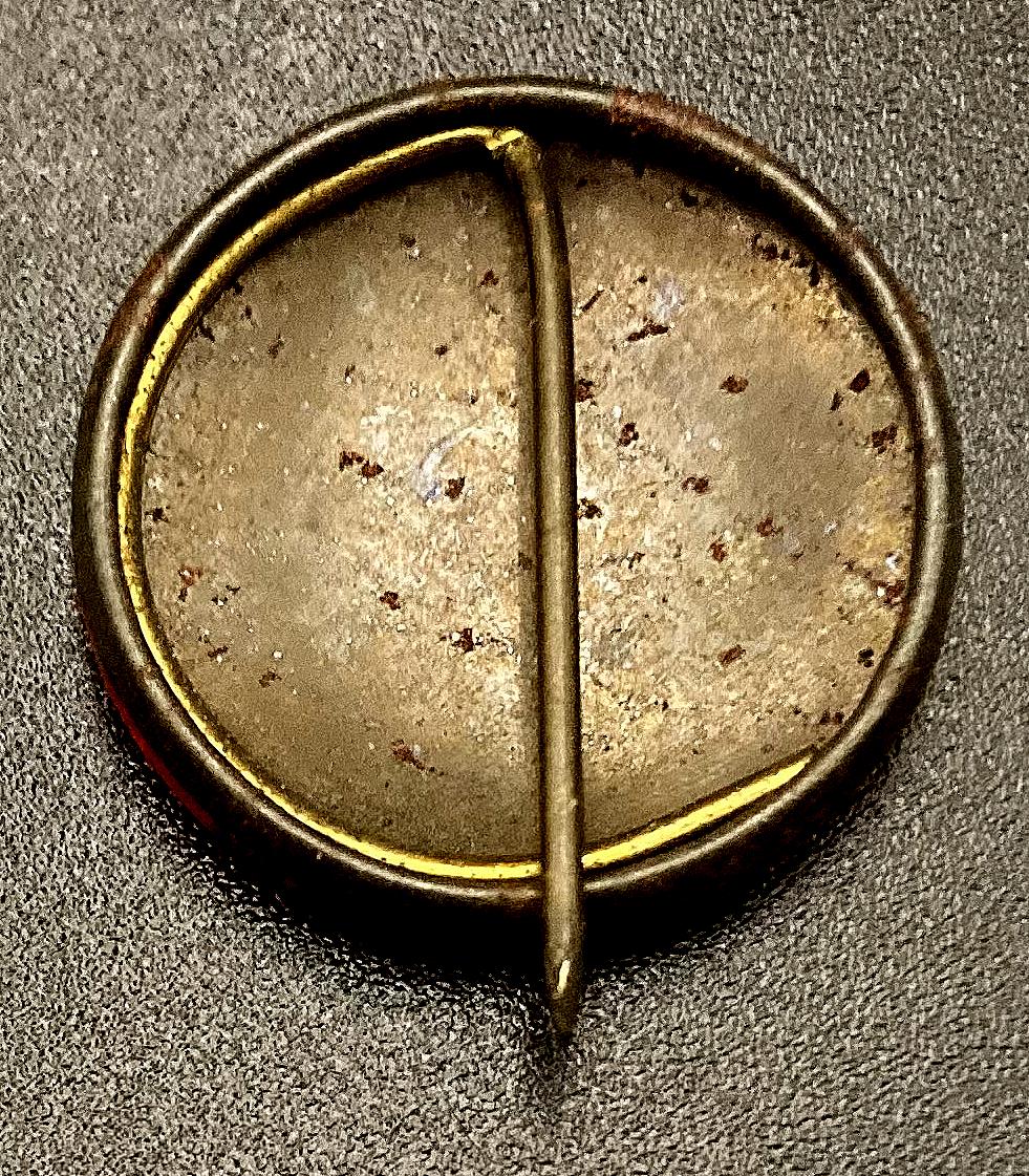 Reverse of Sailors' Day fundraising button