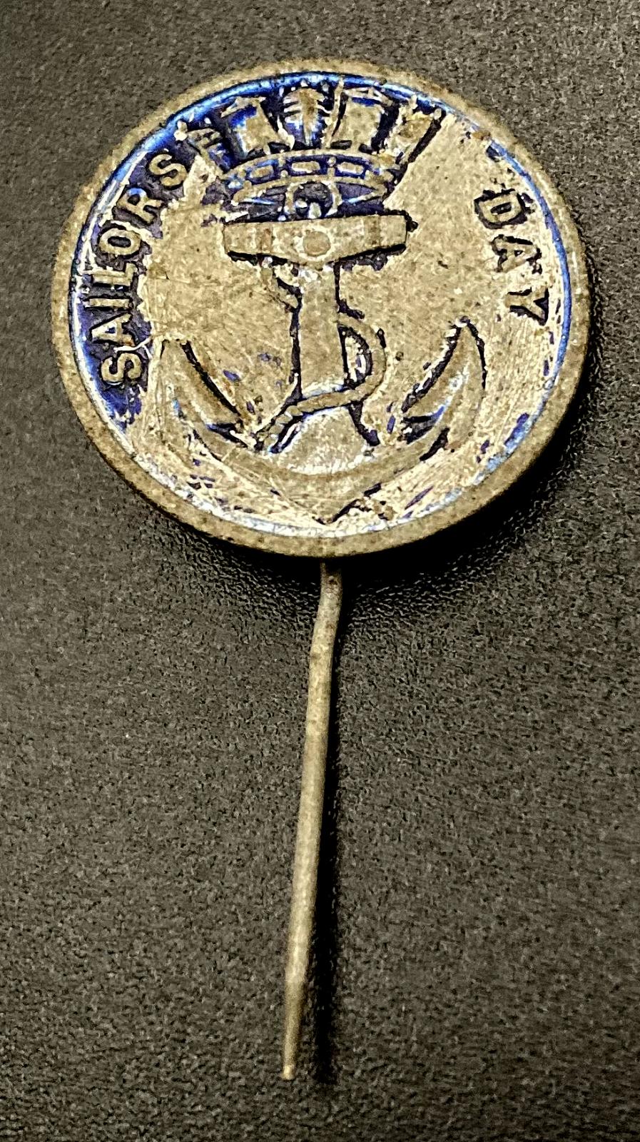 Sailors' Day metal fundraising pin - 2 shillings