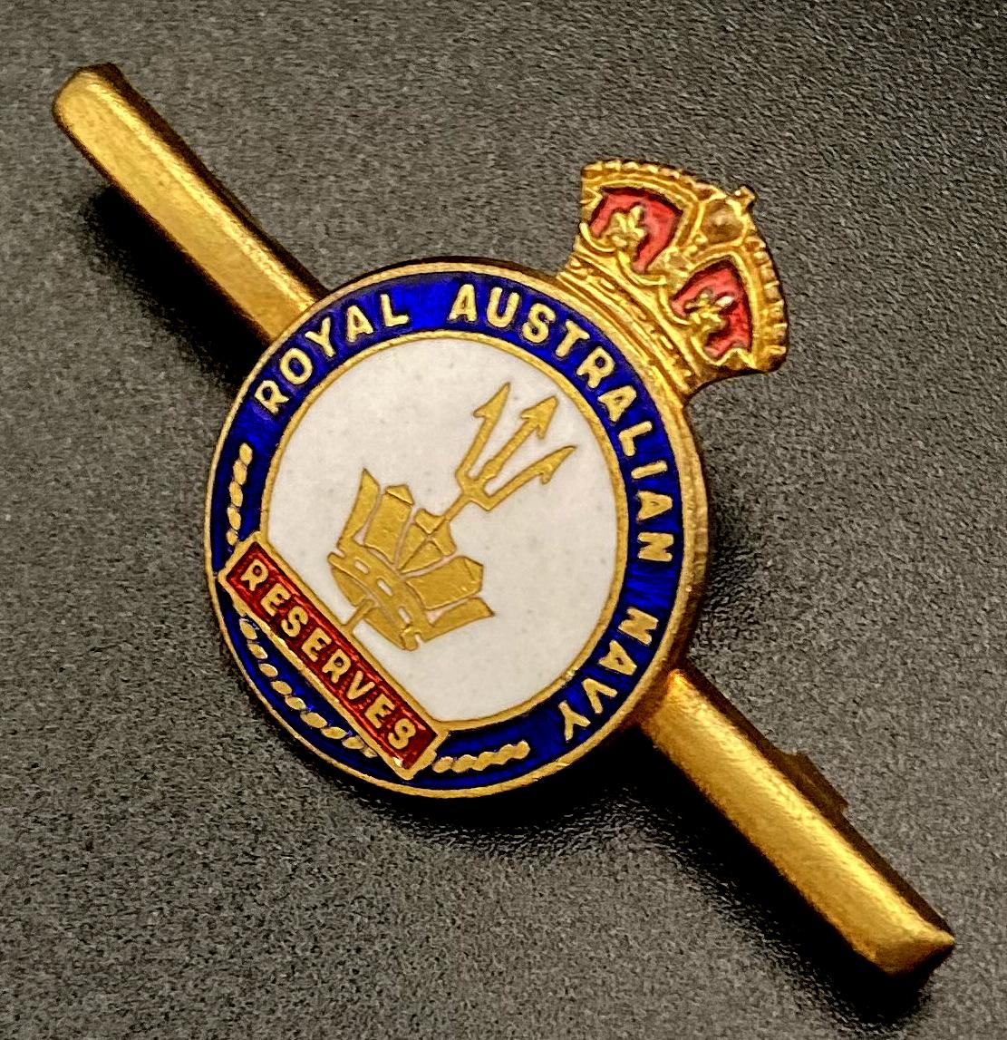Other angled view of Royal Australian Navy Reserves tie pin