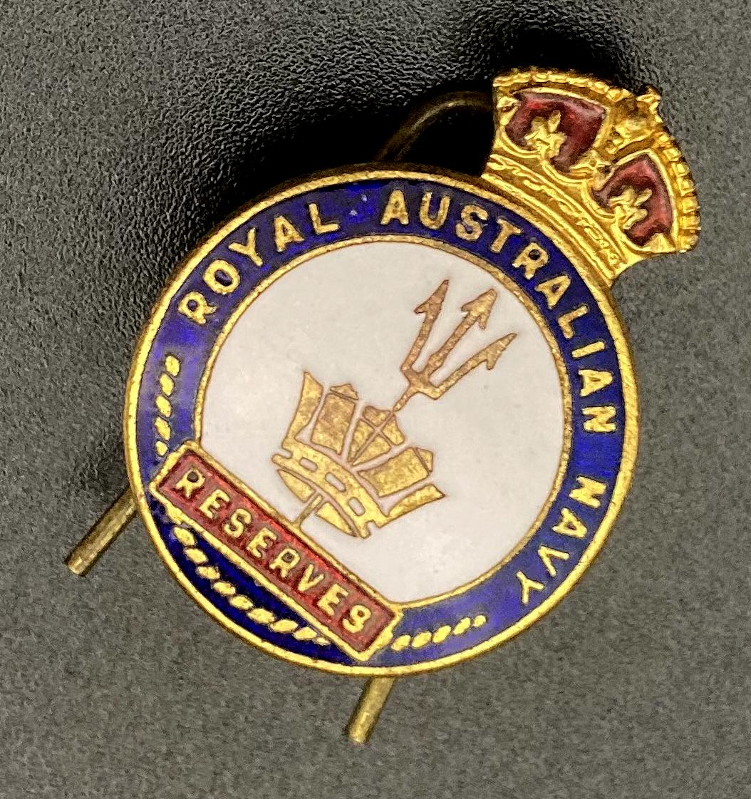 Other angled view of Royal Australian Navy Reserves lapel pin