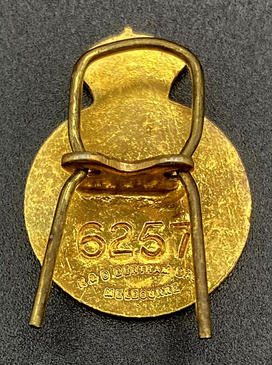 Reverse of Royal Australian Navy Reserves lapel pin