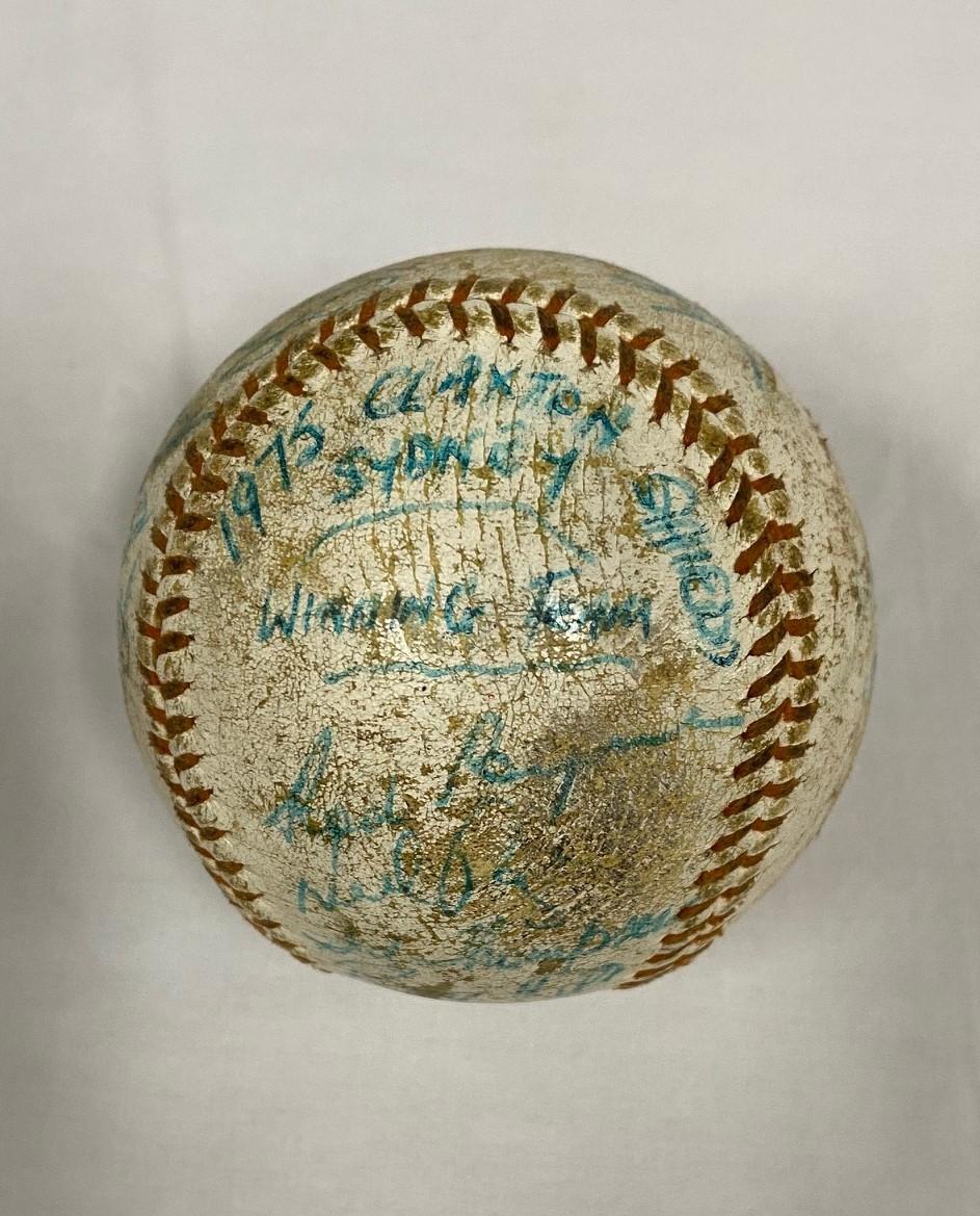 1975 signed Claxton Shield baseball