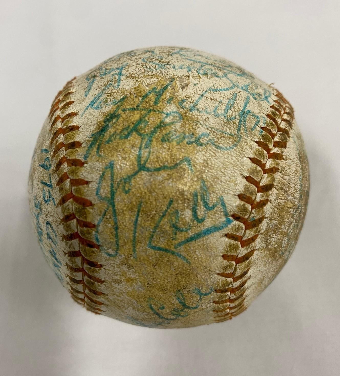 1975 signed Claxton Shield baseball