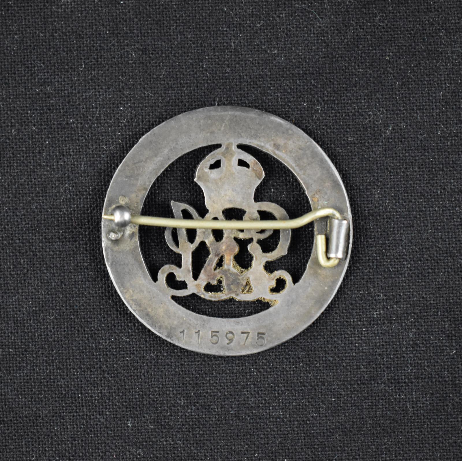 Back View of Badge
