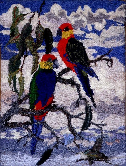 Michael	Pearson	Cockatoos - Rug Wall Hanging