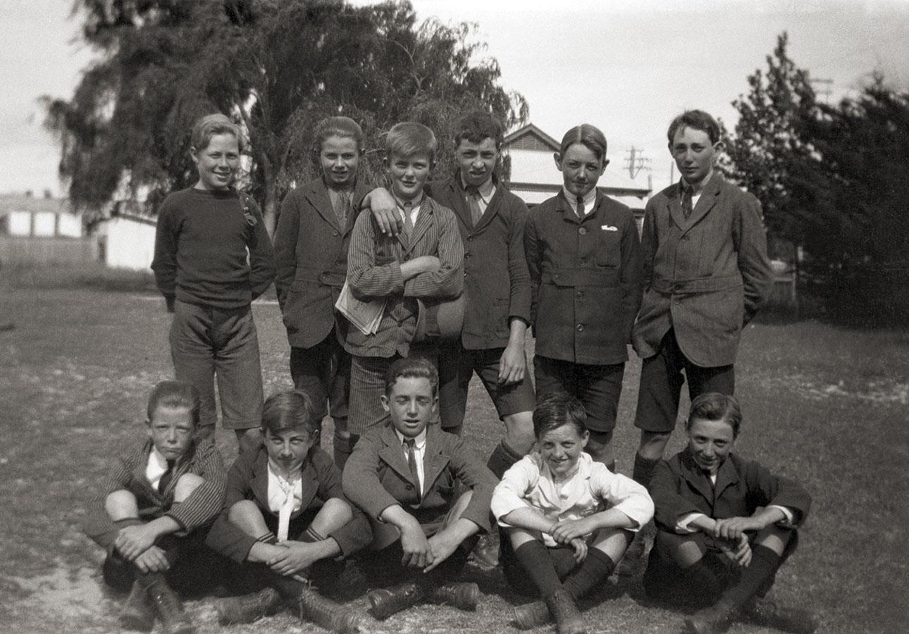 Students In Front Of The BDHS Home Science Centre