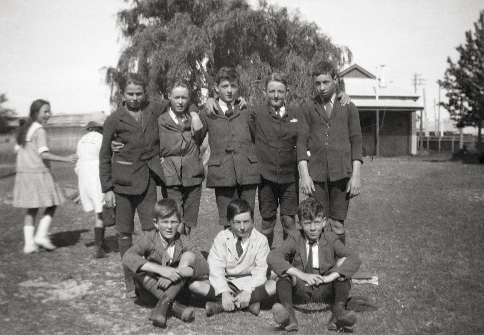 Students In Front Of The BDHS Home Science Centre