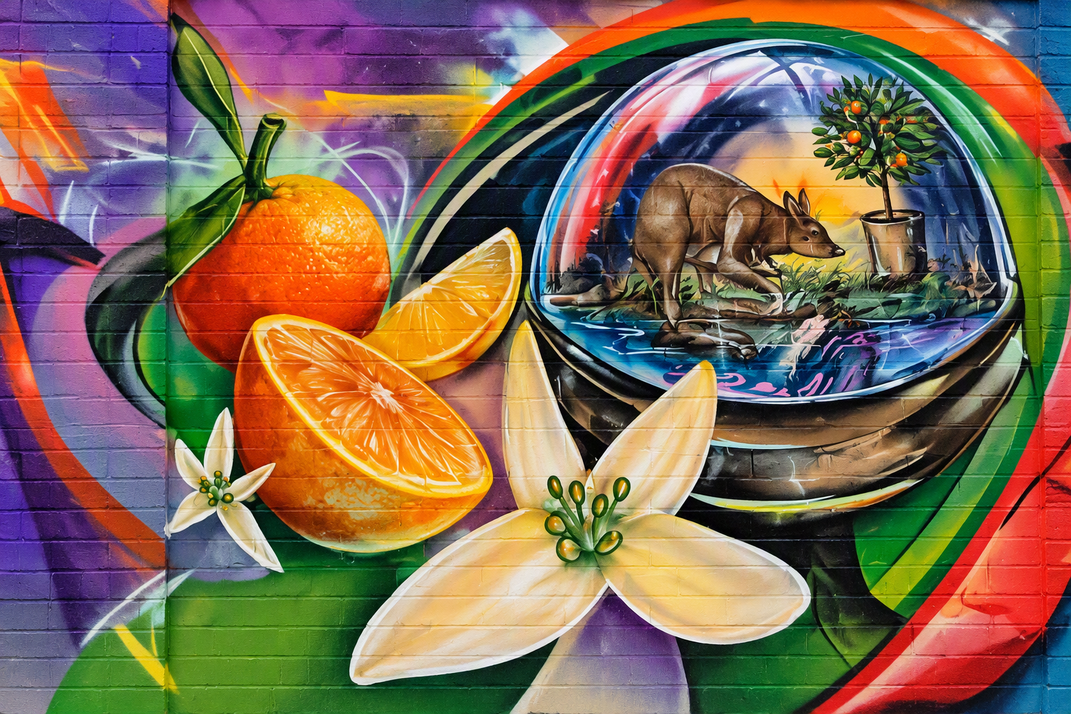 ABNORMAL DESIGN	Thornlie Community Centre Mural, Historical Mural 2009-2010