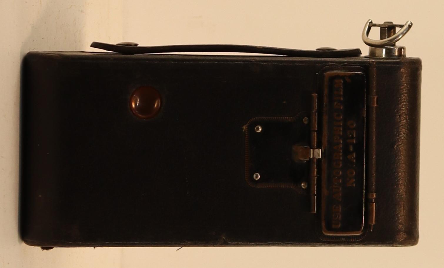 Back view of No 2 Folding Autographic Brownie