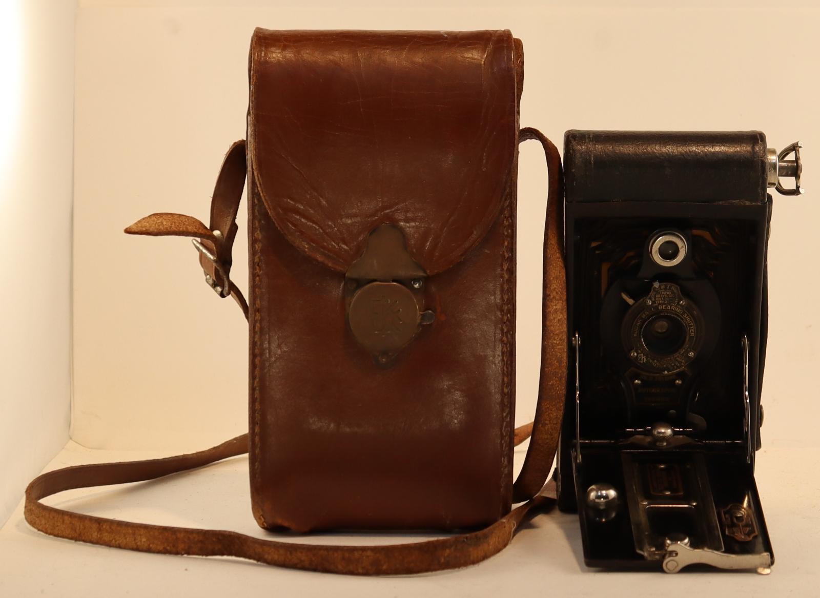 View of View of open Kodak Camera Carry Case and Camera
