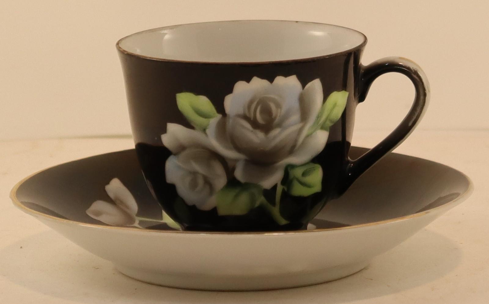 Front view of cup and saucer