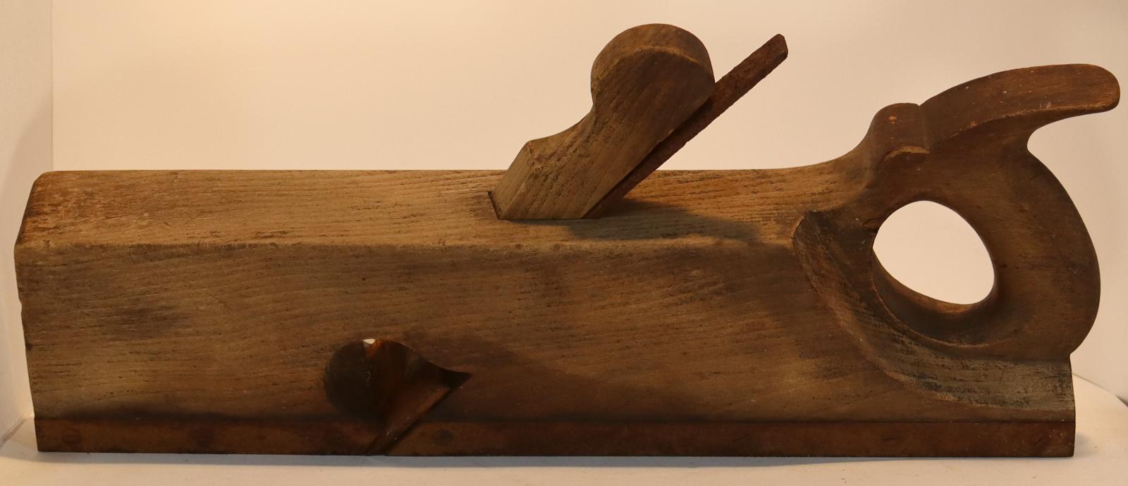 Top and side view of Wooden Plane