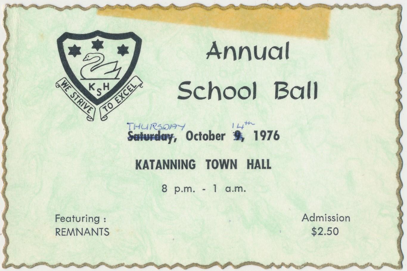 Annual School Ball Ticket