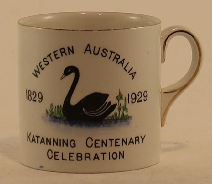 Front view of Commemorative Cup for W.A. Centenary