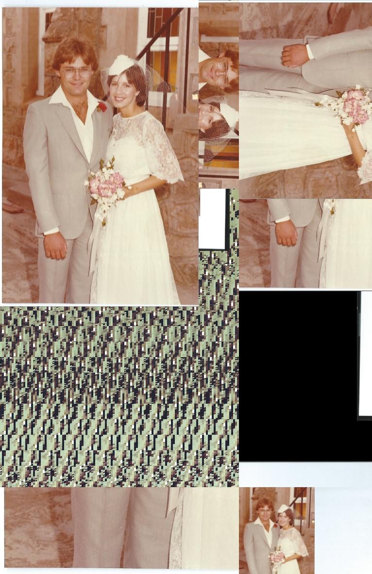 8 colour photographs of Lydia Paron and her husband. Lydia is the ...