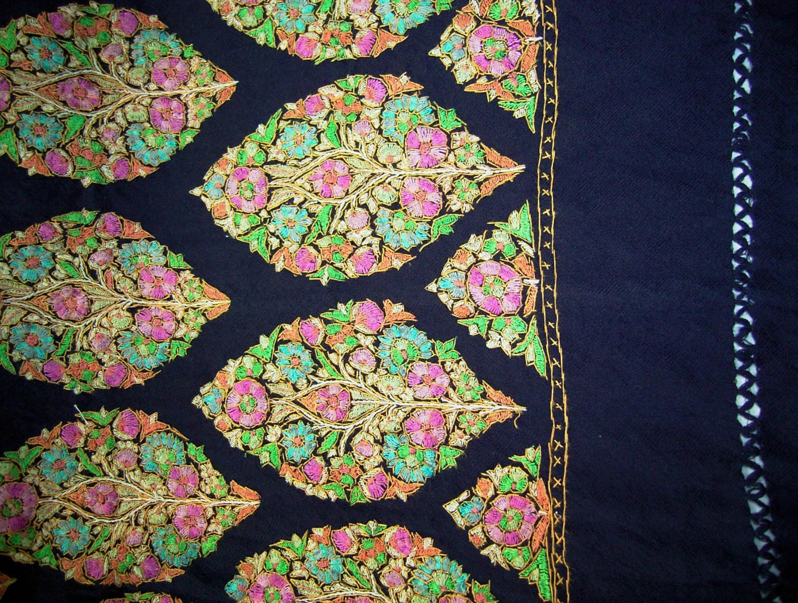 Embroidered shawl