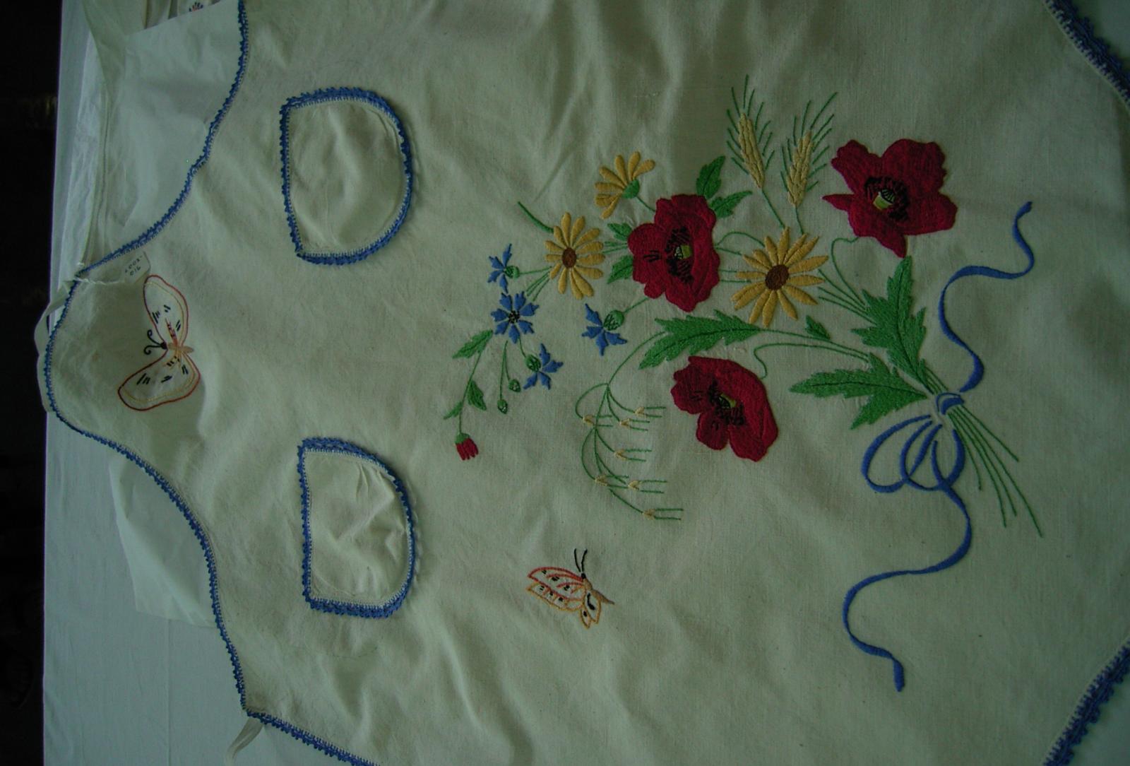 Embroidered apron