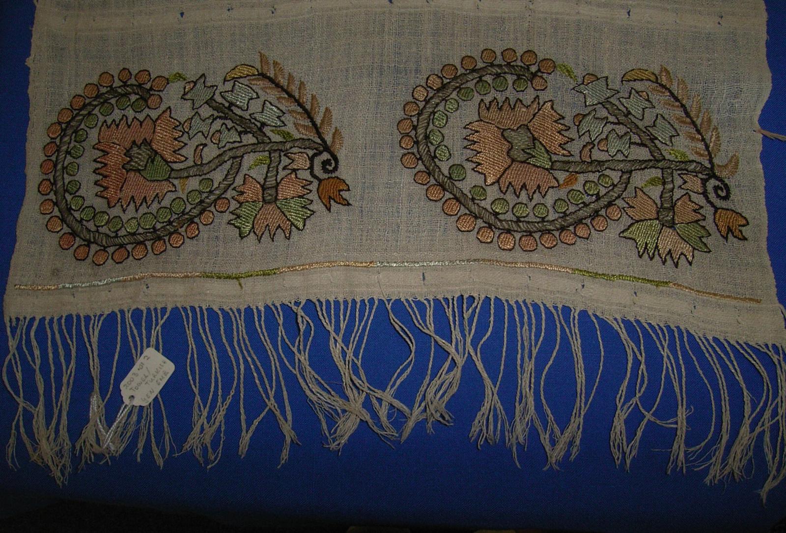 Turkish towel with embroidery