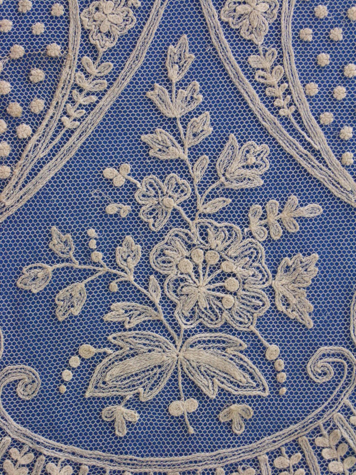 Tambour wedding veil detail