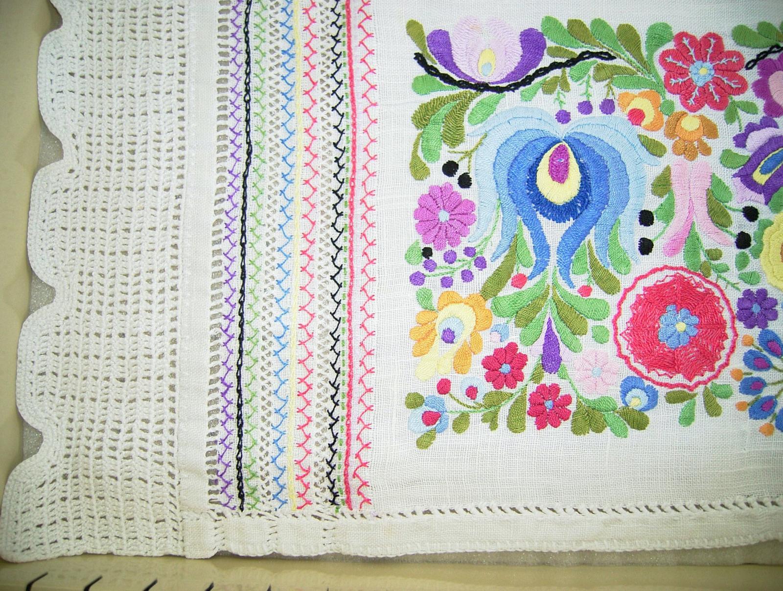 Embroidered runner