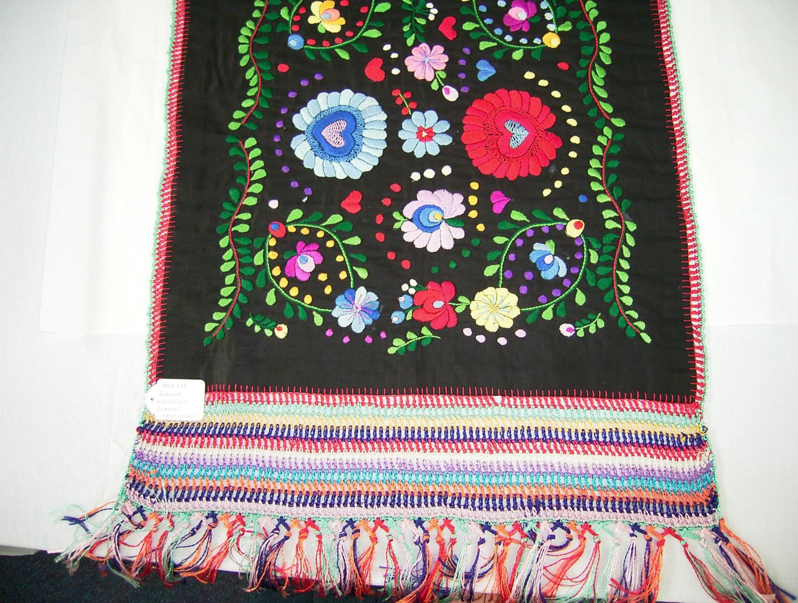 Embroidered runner
