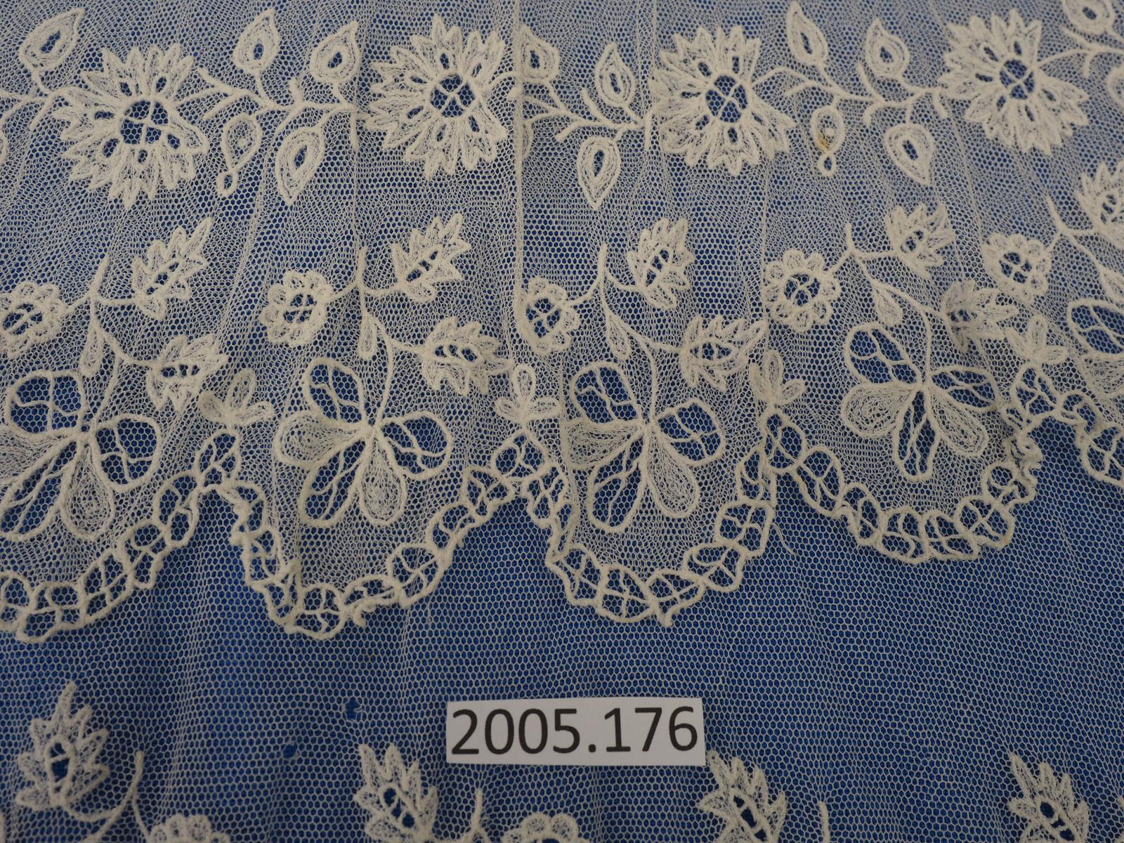 detail of machine embroidered collar