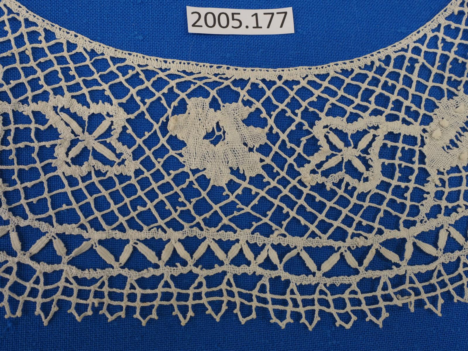 Detail of Bedfordshire lace collar