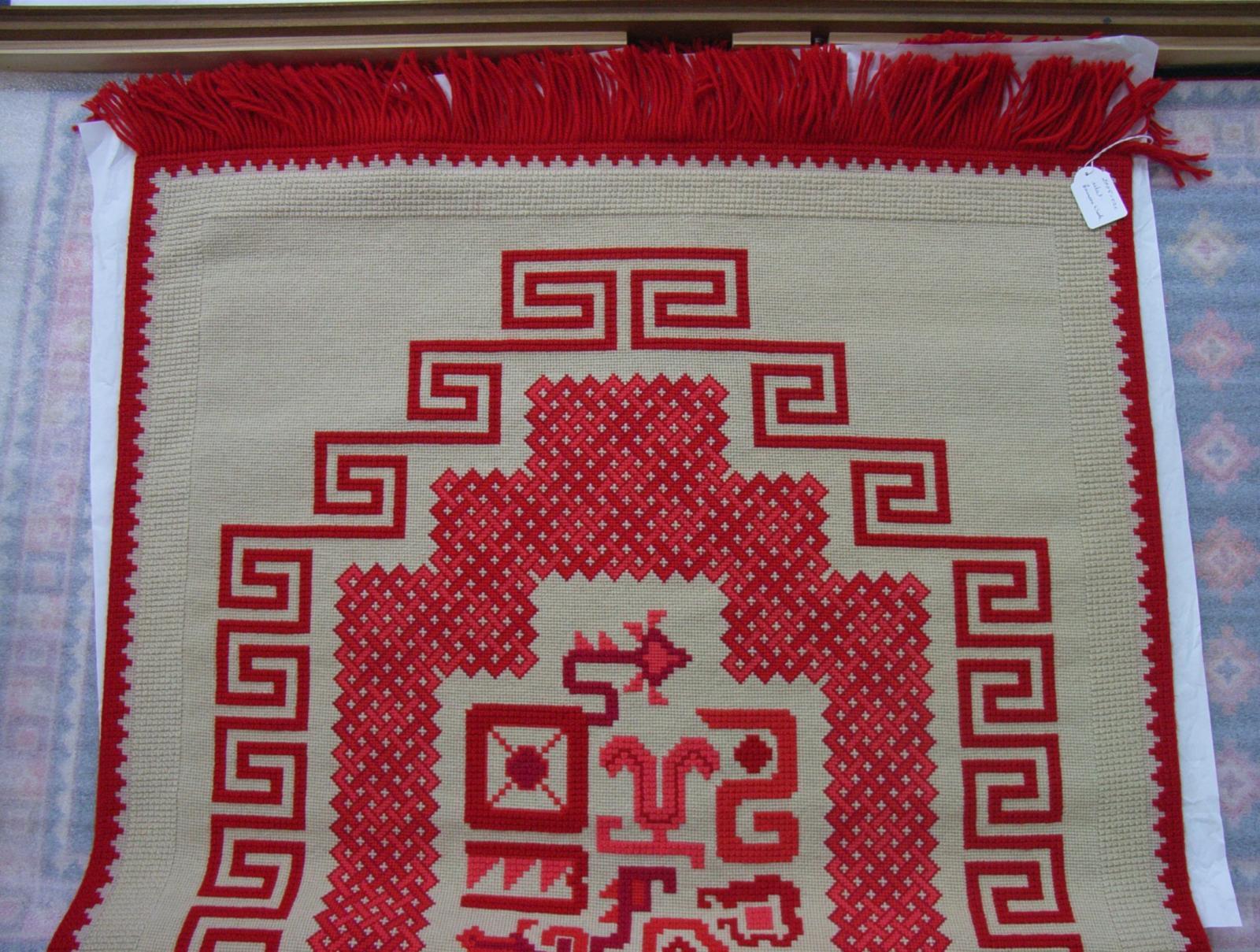 Canvas work rug