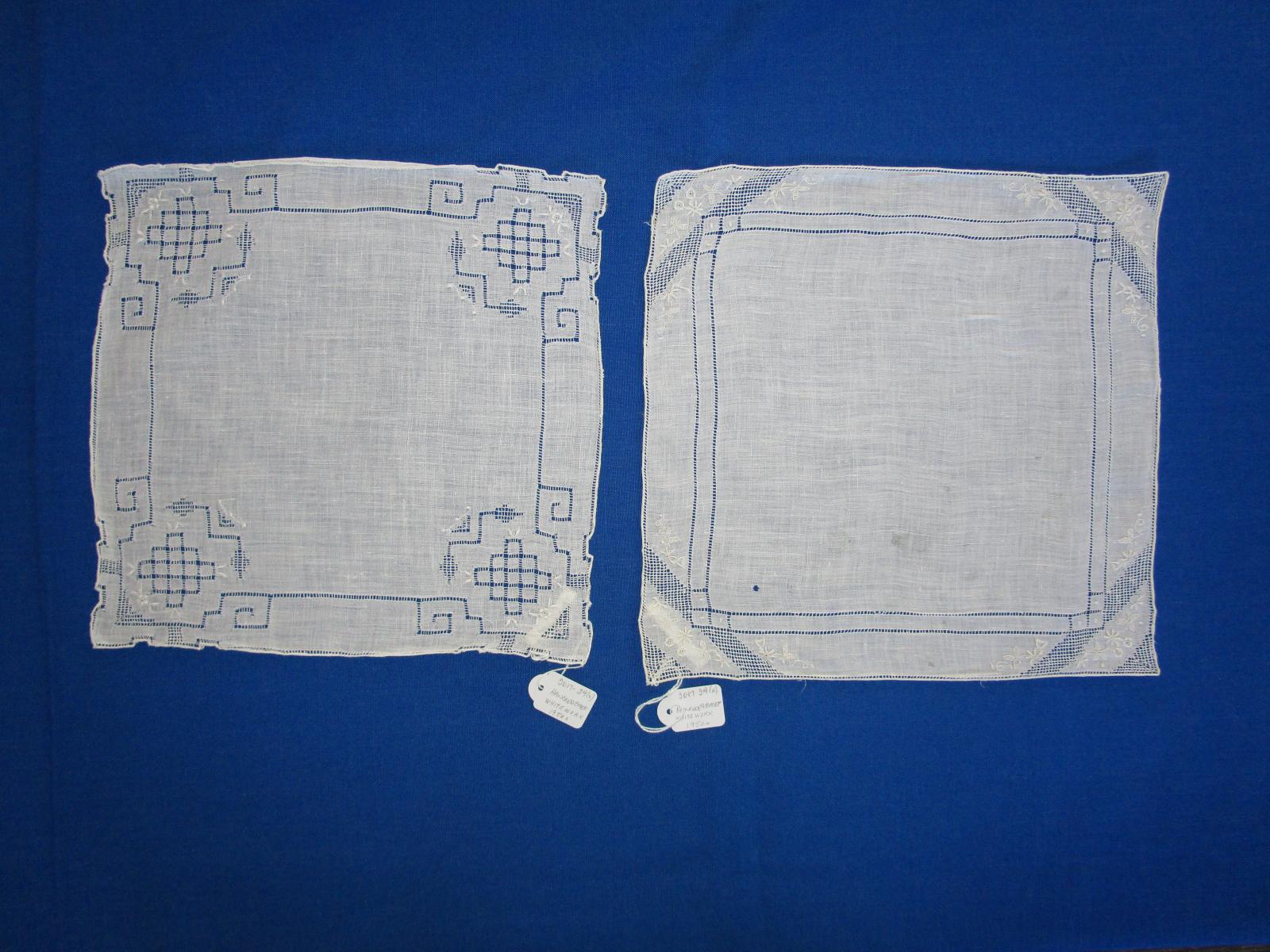 Whitework handkerchiefs