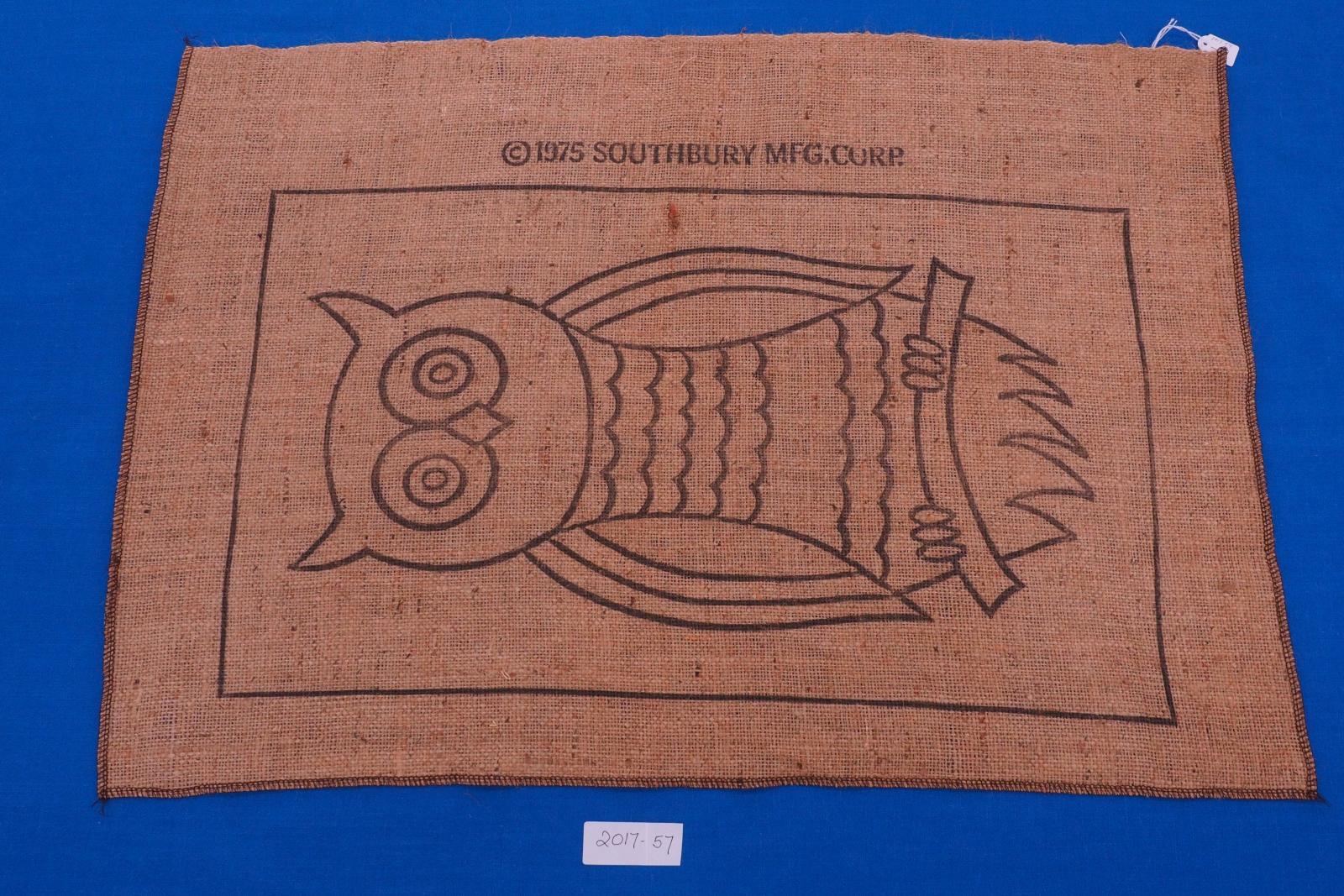 Stamped linen of owl