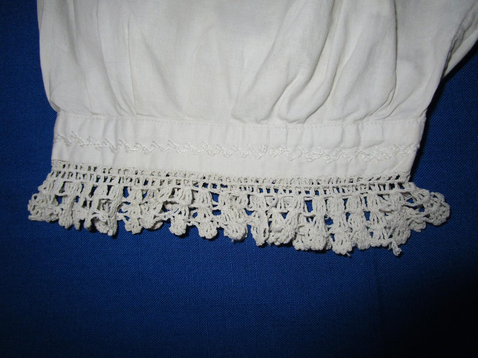 Detail of embroidered bloomers