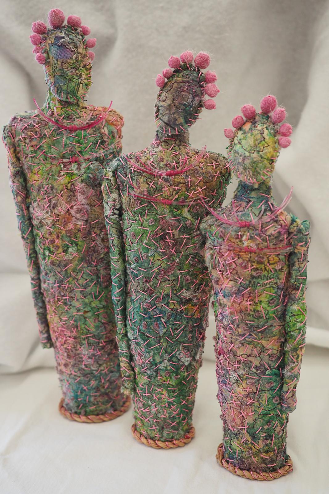 Embroidered sculpture