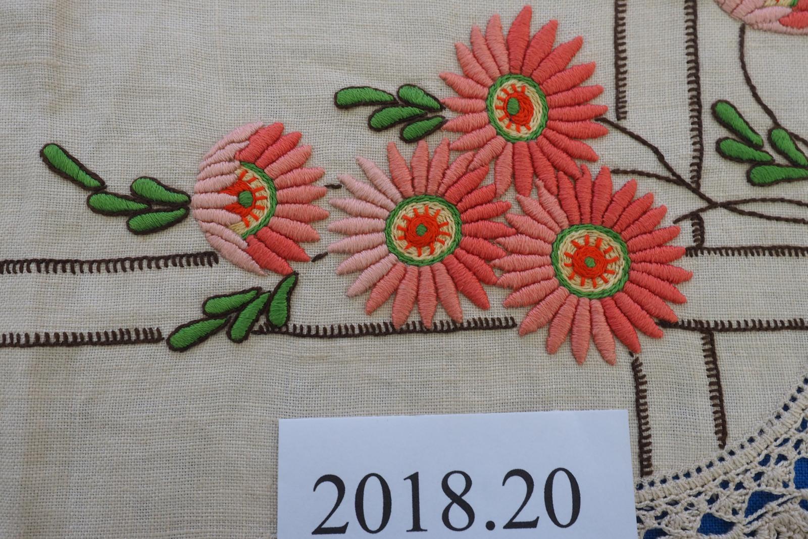 Closeup of embroidery